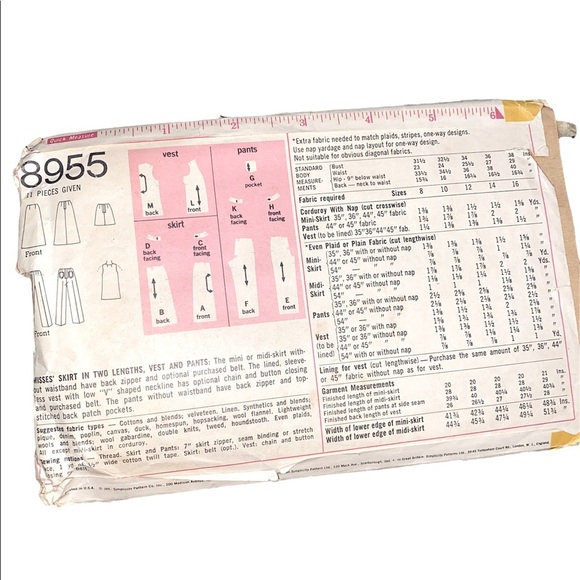 Vintage RARE Y2K 70’s sewing patterns boho, bell bottoms, grandpa core - Picture 3 of 4